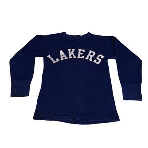Vintage Rare 1960’s Champion Los‎ Angeles Lakers Sweatshirt Purple Small NBA